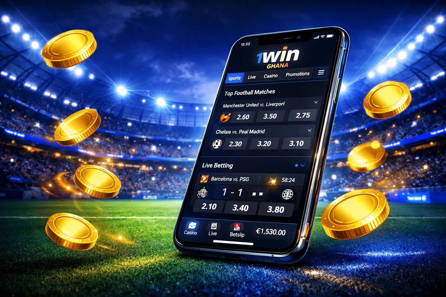 1Win Ghana - The Ultimate Mobile-First Casino and Sportsbook Experience